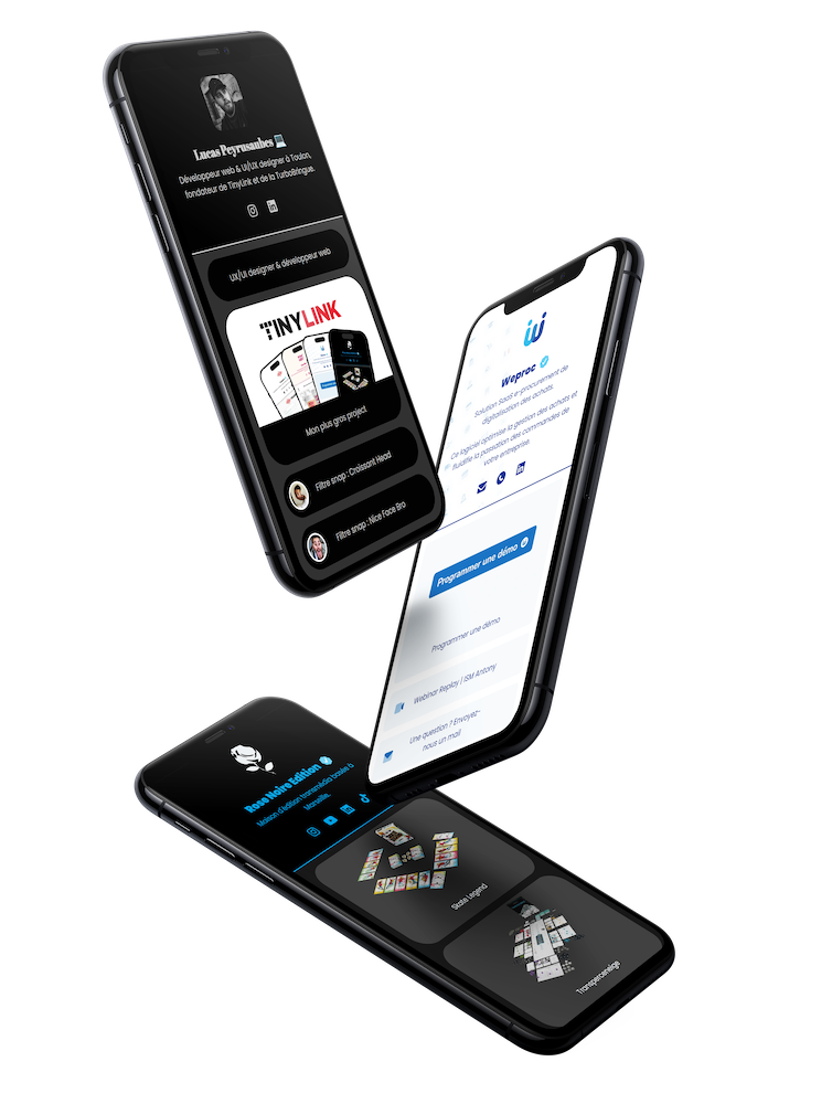 Exemples de différentes pages